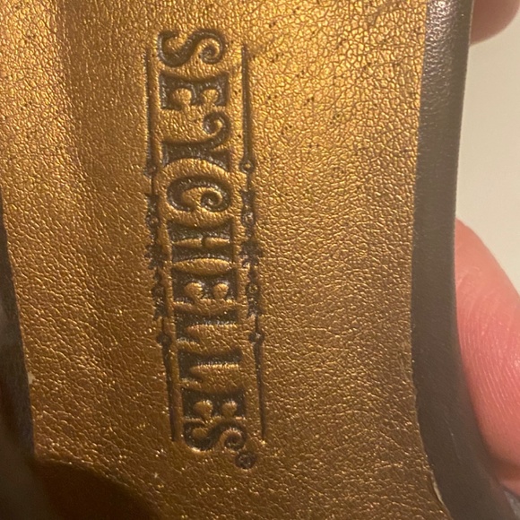 Seychelles retro style black leather heels. Sz 8.5 - Picture 8 of 16